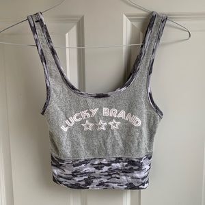 Lucky Brand Camo Crop top